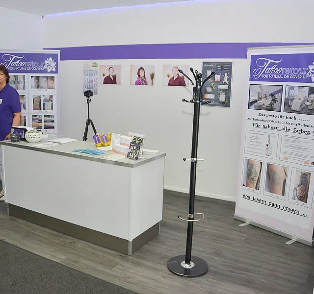 Blick ins Studio von Tattooretour - Tattooentfernung, Cover up und Permanent Make-up-Entfernung vom Profi in Oberhausen